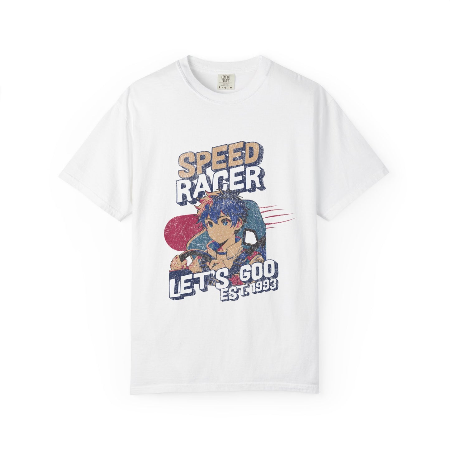Speed Racer Anime Graphic T-Shirt — "Let's Goo" Vintage Racing Tee
