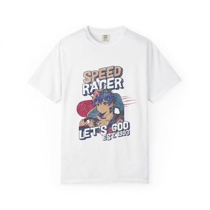 Speed Racer Anime Graphic T-Shirt — "Let's Goo" Vintage Racing Tee