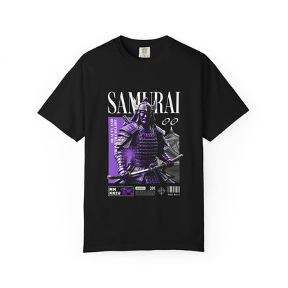 Samurai Graphic T-Shirt — Vintage Armor Design with 'SAMURAI' Text