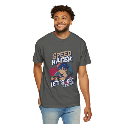 Speed Racer Anime Graphic T-Shirt — "Let's Goo" Vintage Racing Tee