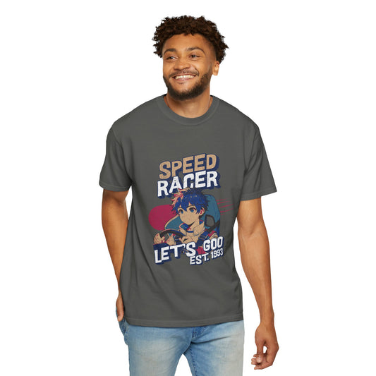 Speed Racer Anime Graphic T-Shirt — "Let's Goo" Vintage Racing Tee