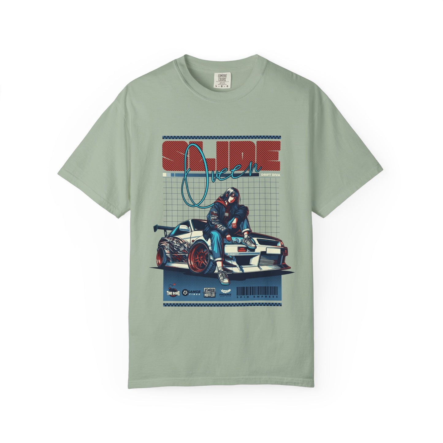 Drift Racer Graphic Tee — “SLIDE” Street Racing T‑Shirt