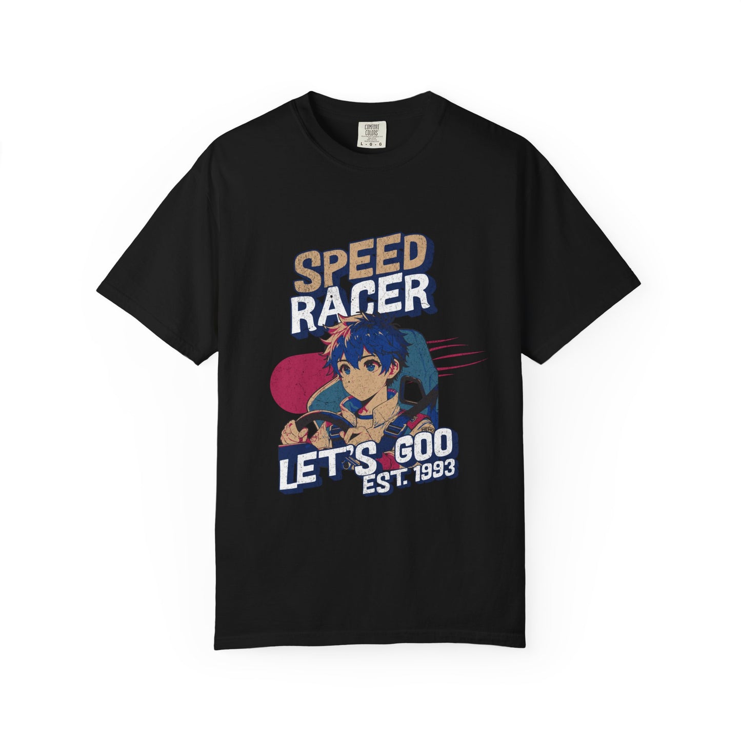 Speed Racer Anime Graphic T-Shirt — "Let's Goo" Vintage Racing Tee