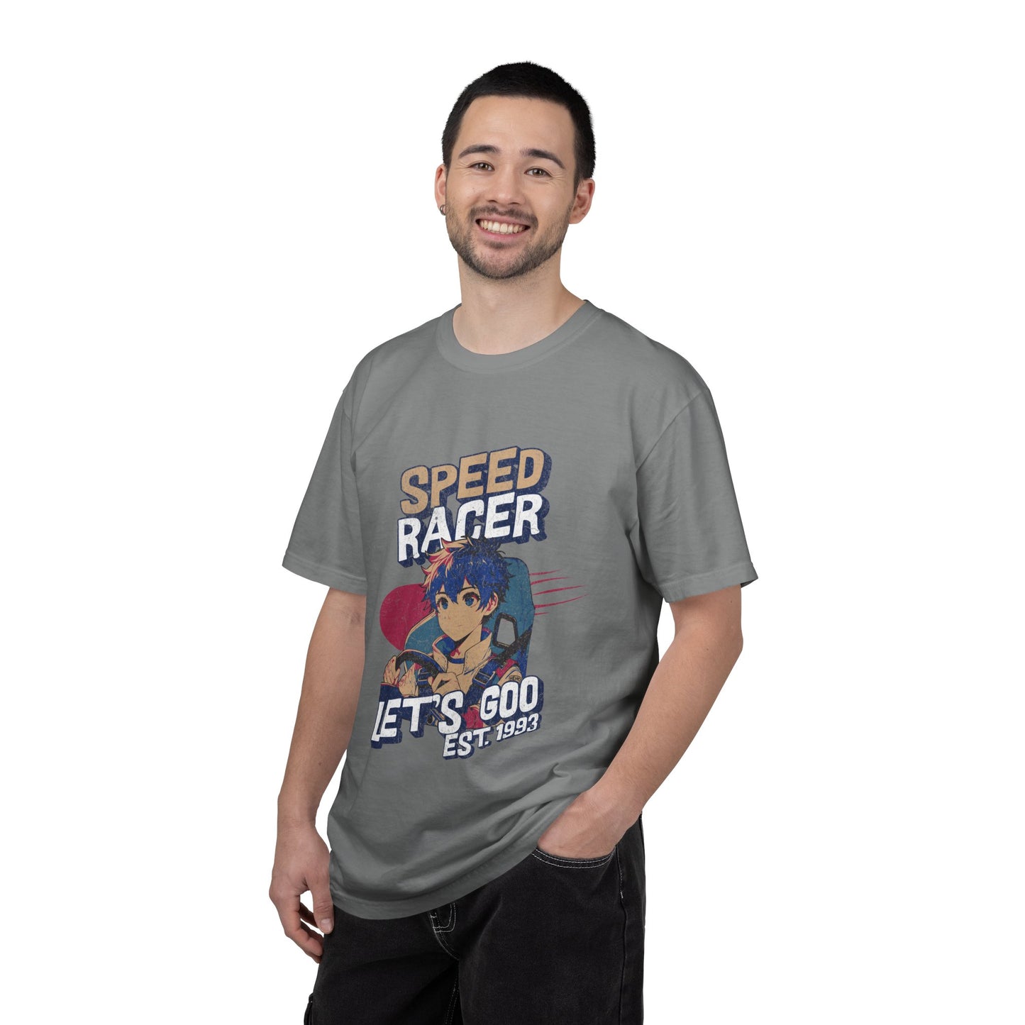 Speed Racer Anime Graphic T-Shirt — "Let's Goo" Vintage Racing Tee