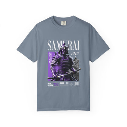Samurai Graphic T-Shirt — Vintage Armor Design with 'SAMURAI' Text