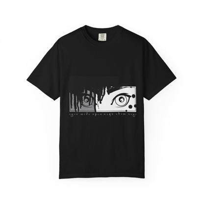 Anime Eye Graphic T-Shirt — Noir Drip Eyes Design