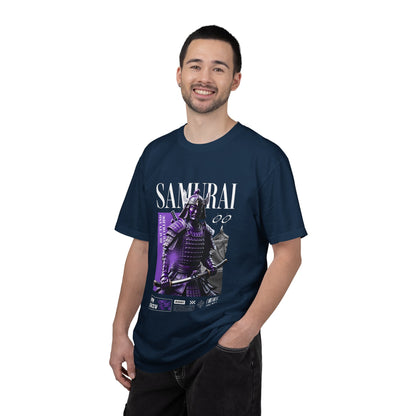 Samurai Graphic T-Shirt — Vintage Armor Design with 'SAMURAI' Text