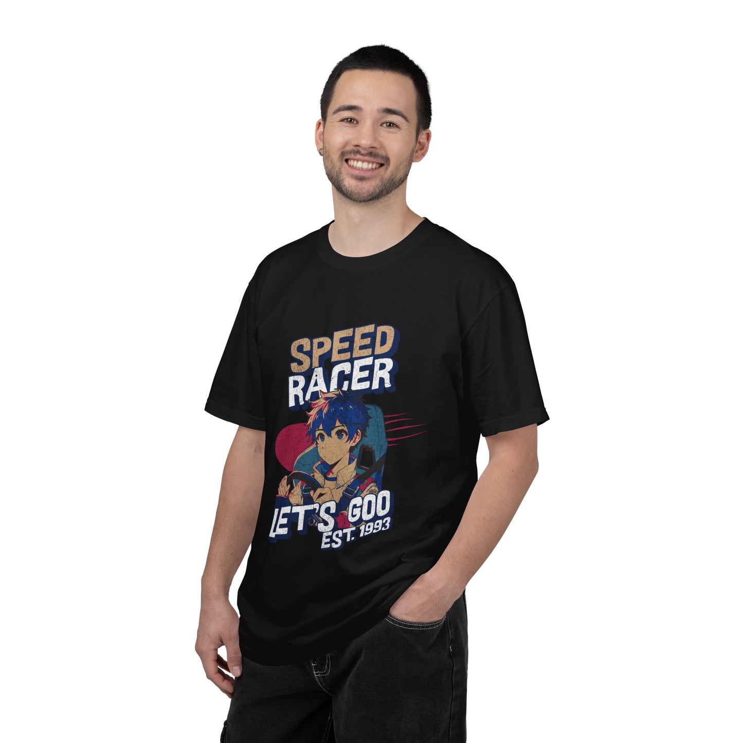 Speed Racer Anime Graphic T-Shirt — "Let's Goo" Vintage Racing Tee
