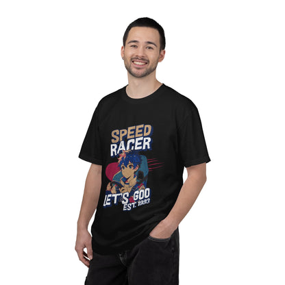 Speed Racer Anime Graphic T-Shirt — "Let's Goo" Vintage Racing Tee
