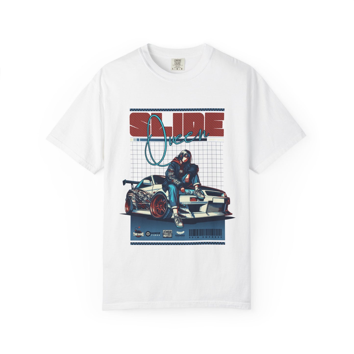 Drift Racer Graphic Tee — “SLIDE” Street Racing T‑Shirt