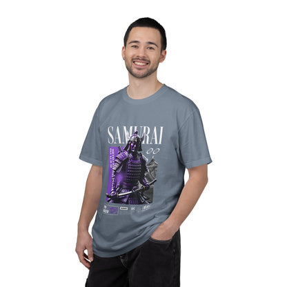Samurai Graphic T-Shirt — Vintage Armor Design with 'SAMURAI' Text