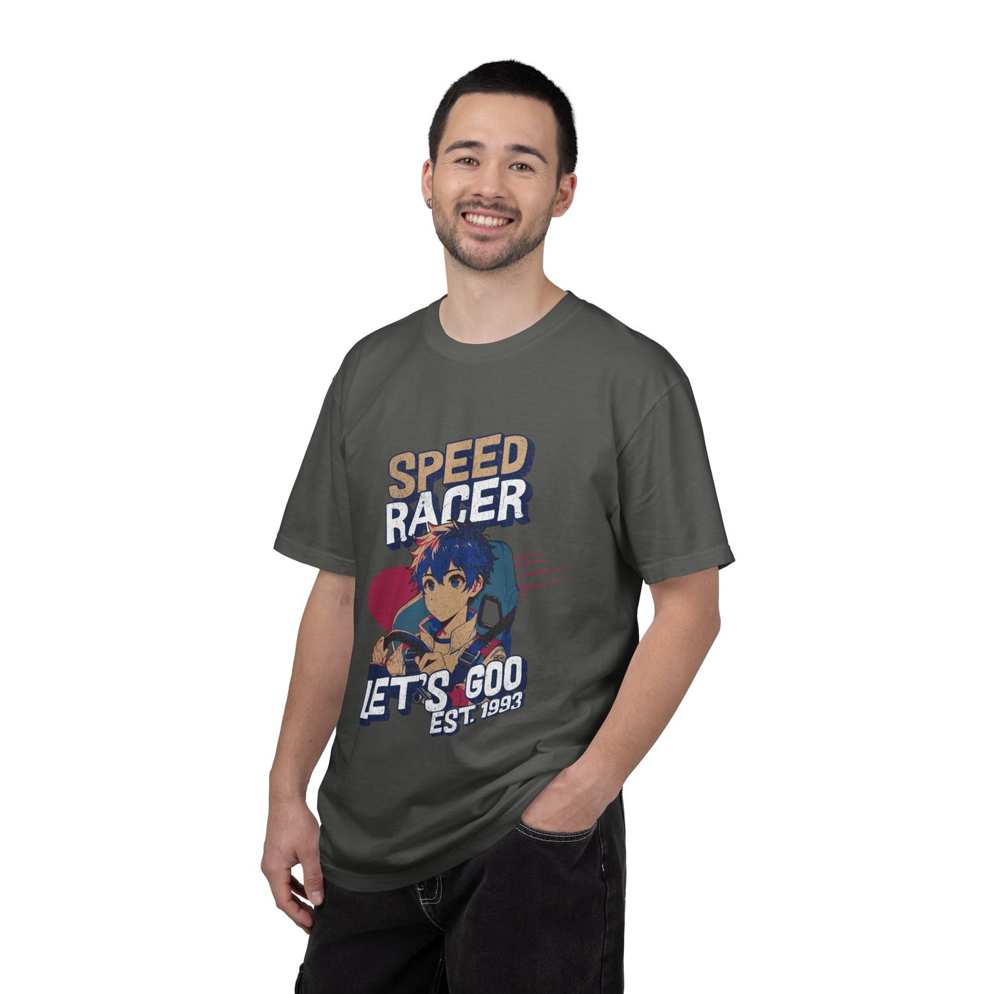 Speed Racer Anime Graphic T-Shirt — "Let's Goo" Vintage Racing Tee