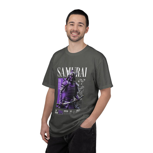 Samurai Graphic T-Shirt — Vintage Armor Design with 'SAMURAI' Text