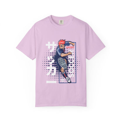 Skateboarder Action T-Shirt — Retro Sport Graphic Tee