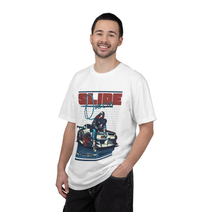 Drift Racer Graphic Tee — “SLIDE” Street Racing T‑Shirt