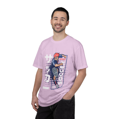 Skateboarder Action T-Shirt — Retro Sport Graphic Tee