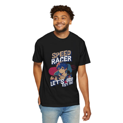 Speed Racer Anime Graphic T-Shirt — "Let's Goo" Vintage Racing Tee