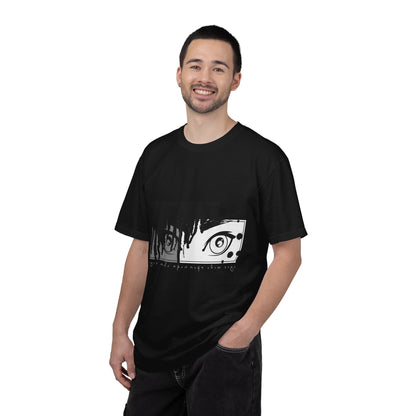 Anime Eye Graphic T-Shirt — Noir Drip Eyes Design