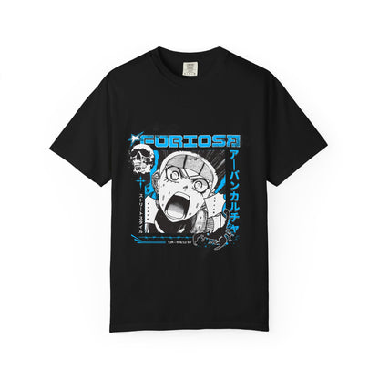 Anime Graphic T-Shirt — 'FURIOSA' Cyberpunk Manga Design