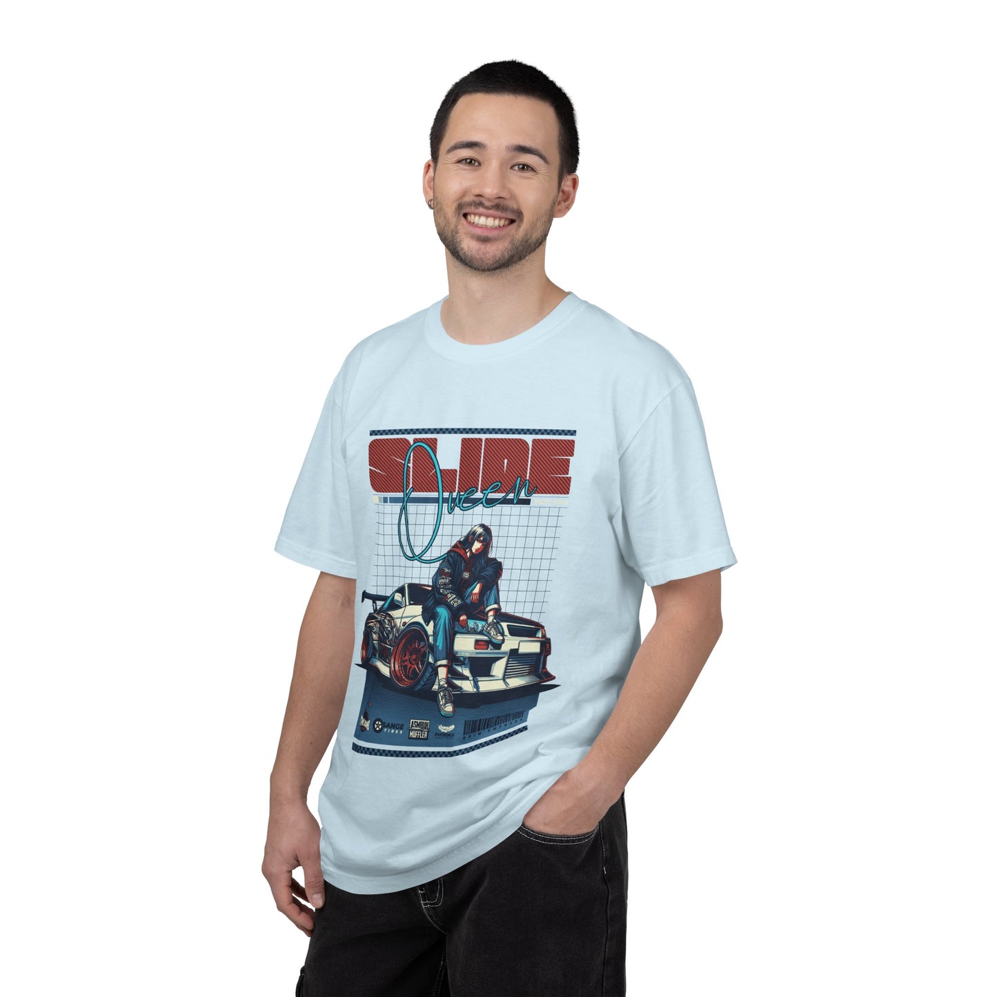 Drift Racer Graphic Tee — “SLIDE” Street Racing T‑Shirt