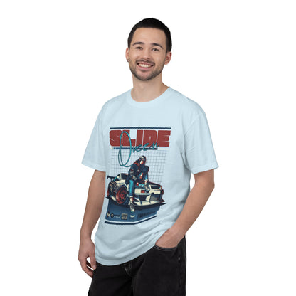 Drift Racer Graphic Tee — “SLIDE” Street Racing T‑Shirt