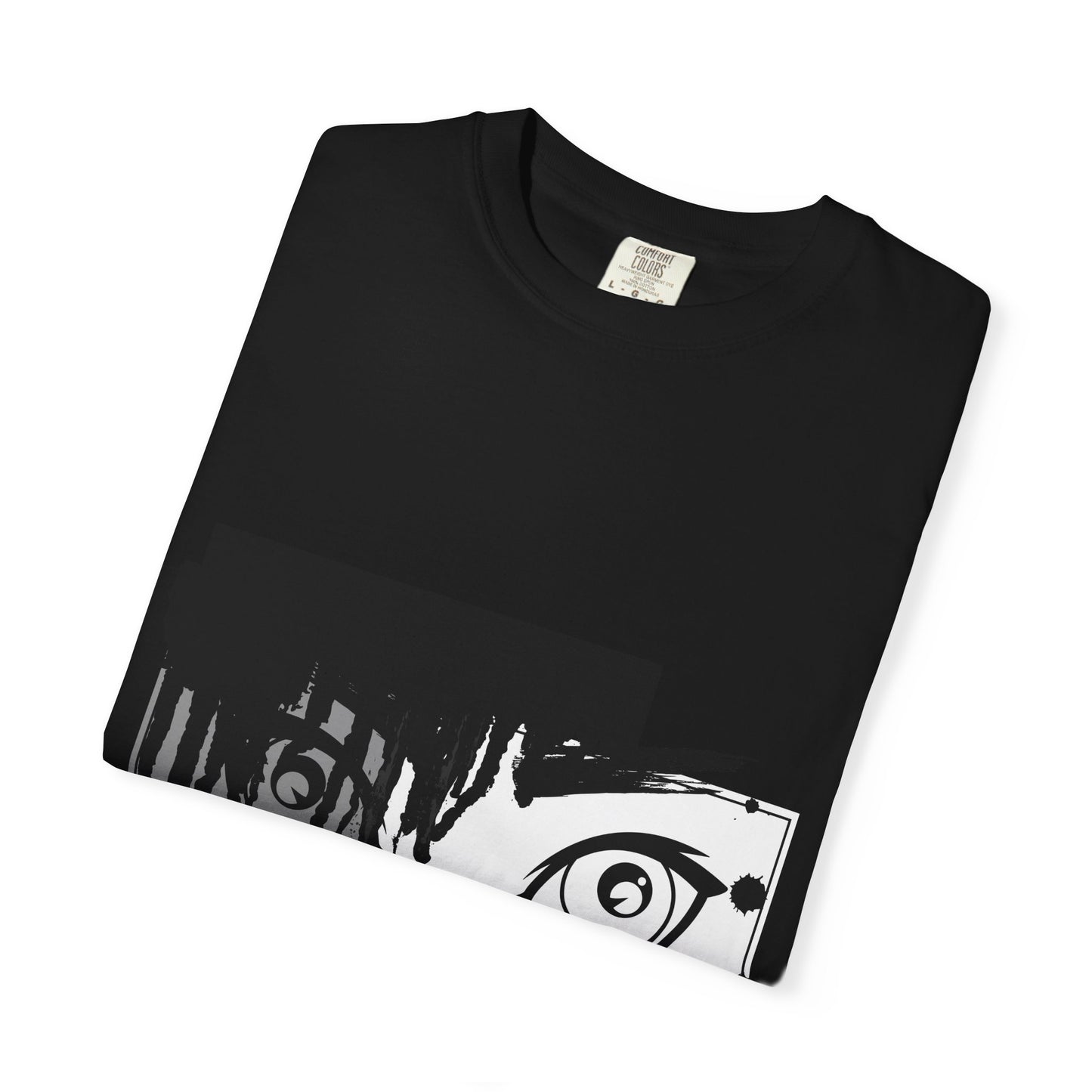 Anime Eye Graphic T-Shirt — Noir Drip Eyes Design