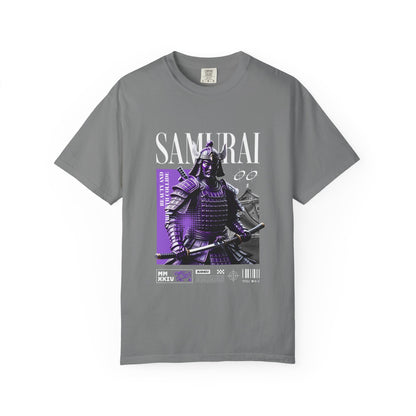 Samurai Graphic T-Shirt — Vintage Armor Design with 'SAMURAI' Text