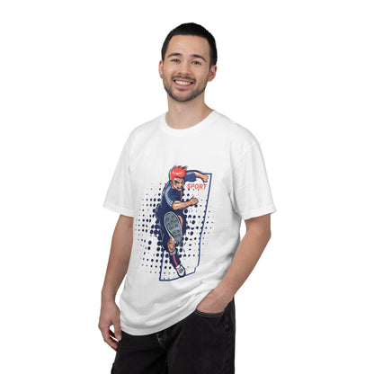 Skateboarder Action T-Shirt — Retro Sport Graphic Tee